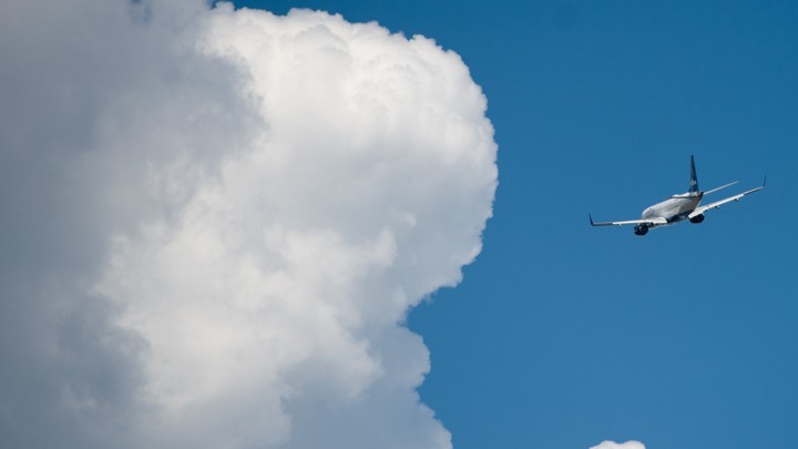 Airplane in the sky