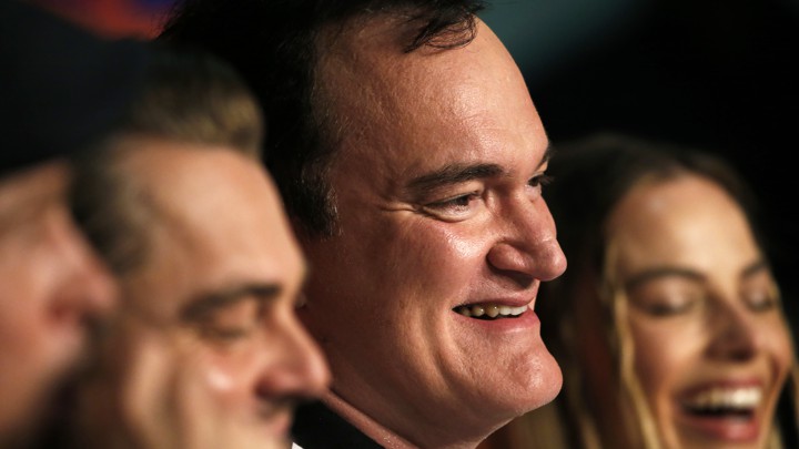 Leonardo DiCaprio, Quentin Tarantino, and Margot Robbie
