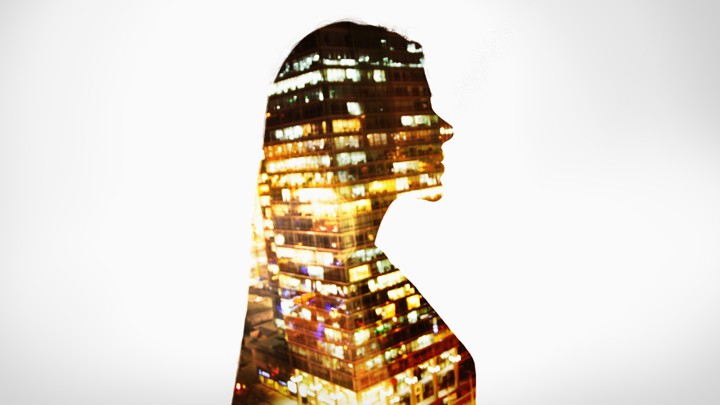 Woman's silhouette