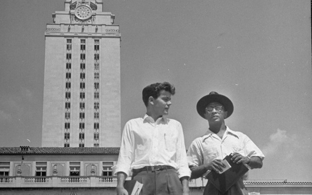 Heman Sweatt (<i>right</i>) at the University of Texas