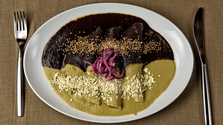 Green and black mole