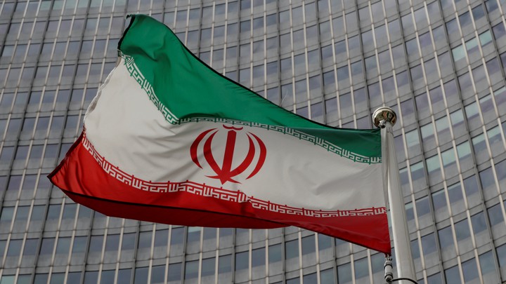 An Iranian flag