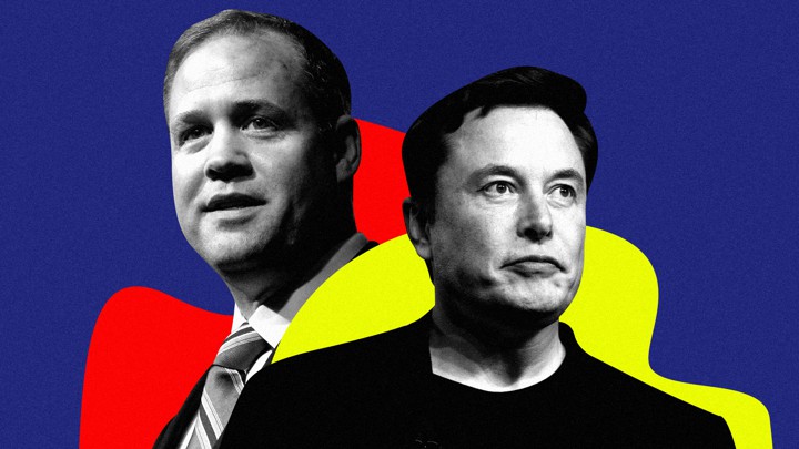 Elon Musk and NASA Director Jim Bridenstine