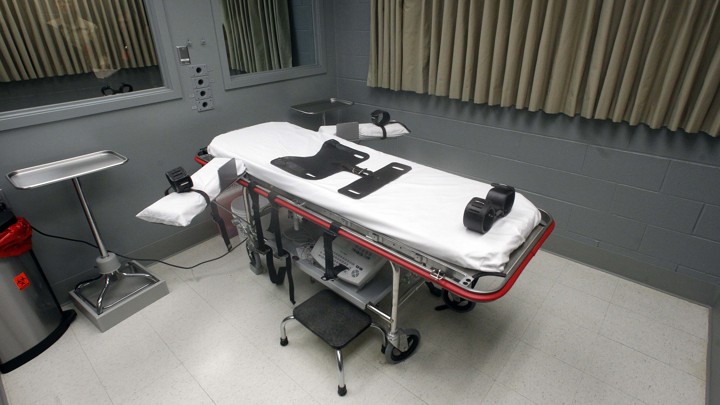 The execution room at the Oregon State Penitentiary