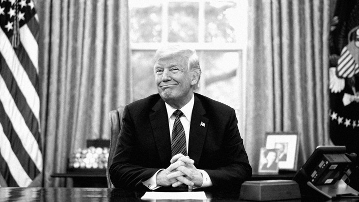 Donald Trump in the Oval Office