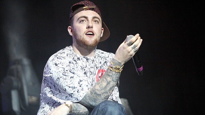 Mac Miller performs at Susquehanna Bank Center, in Camden, New Jersey, on August 3, 2012.