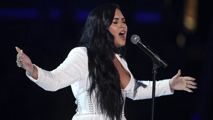 Demi Lovato at the Grammys in 2020.