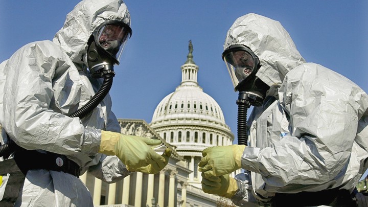 Image result for anthrax laced letters sent to capitol hill in 2001