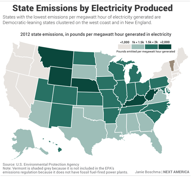 Climate Battle Will Likely Divide Red and Blue States Down a Green Line