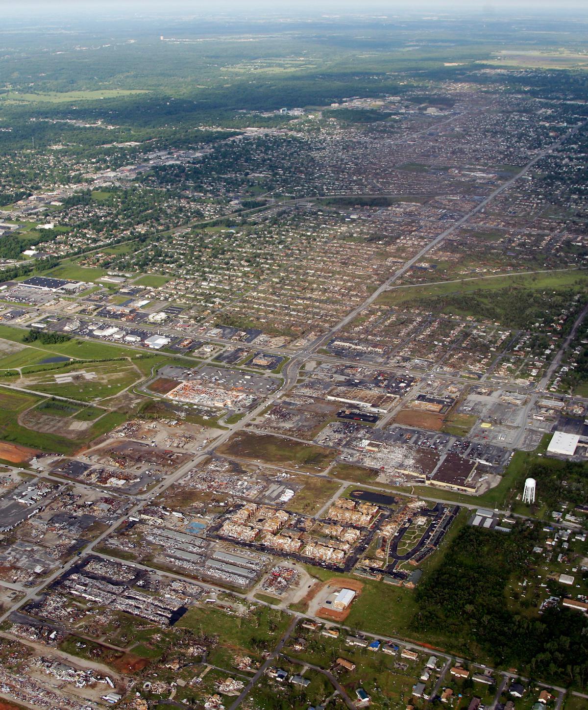 Tornado Damaged Joplin From Above The Atlantic