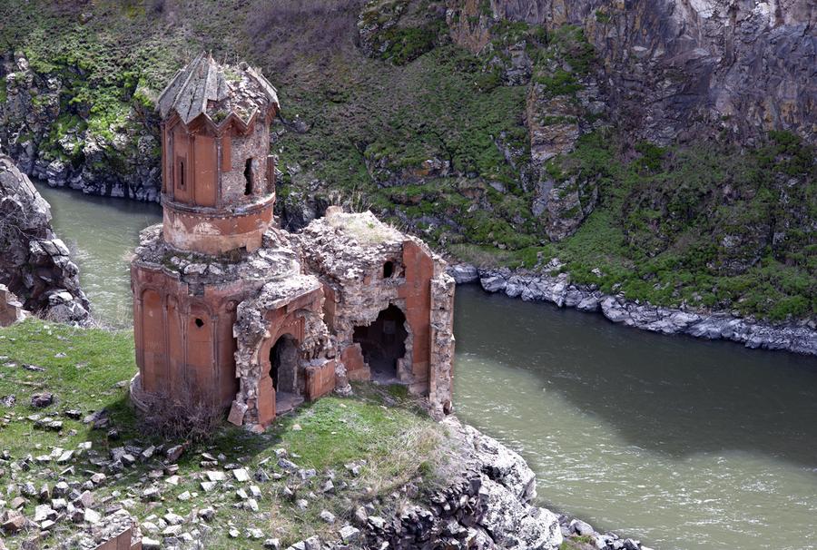 The Monastery of the Hripsimian Virgins, in the ruins of the city of Ani, Turkey,
