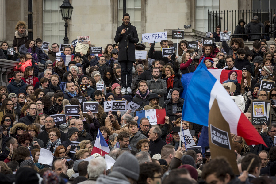 In Paris: A Massive Rally of Defiance and Sorrow - The Atlantic