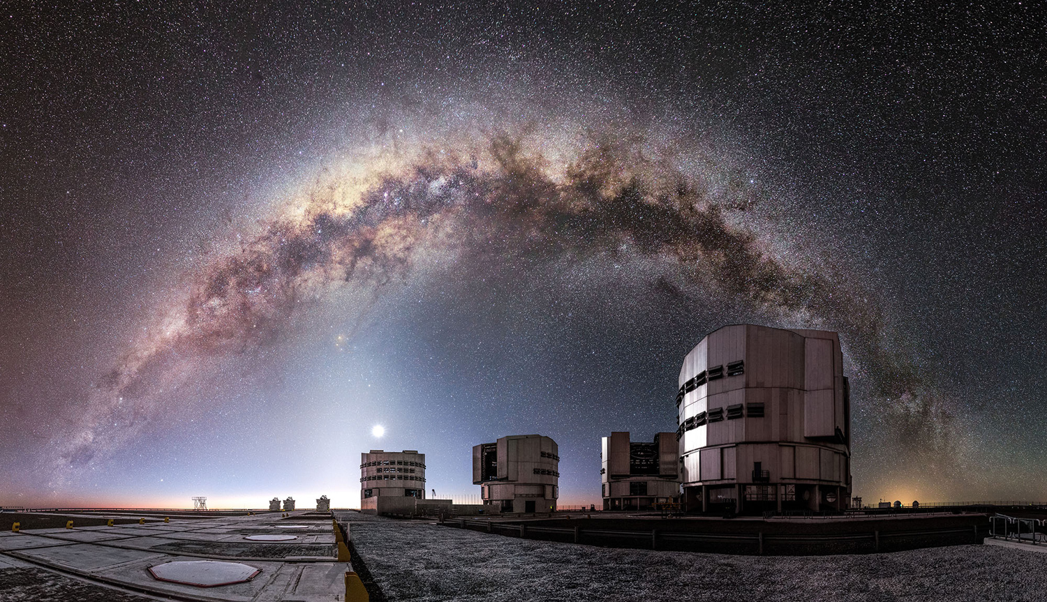 Southern Observatory Vlt Atacama Eso Very Large Telescope Top