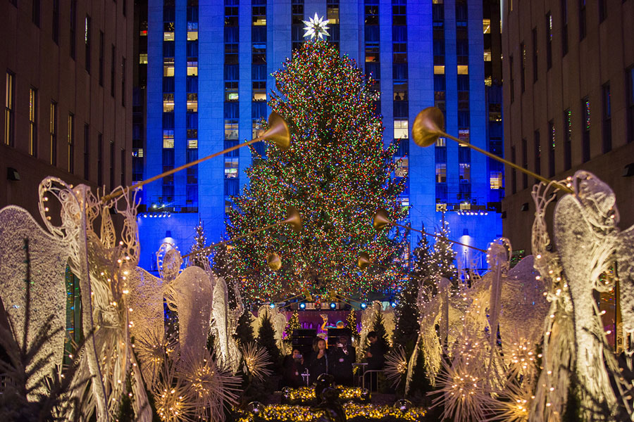the rockefeller center christmas tree stands lit as people take photos of it and the holiday decorations at rockefeller center during the 85th annual - Rockefeller Christmas Show the rockefeller center christmas tree stands lit as people take photos of it and the holiday decorations at rockefeller center during the 85th annual - Rockefeller Christmas Show