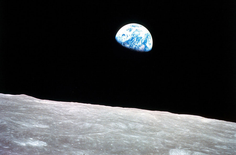 Apollo 8, the first manned mission to the moon, entered lunar orbit on Christmas Eve, December 24, 1968 NASA