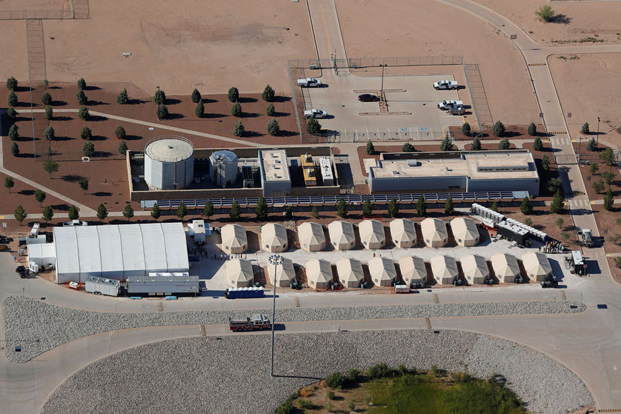 A Tent City for Children Detained at the Border Photos The Atlantic