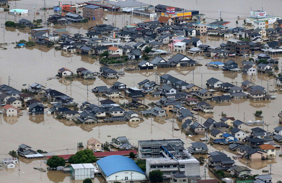 Photos Death Toll Reaches 200 in Devastating Japan Floods The Atlantic
