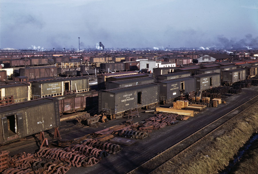 Color Photos of Chicago's Rail Yards in the 1940s The Atlantic