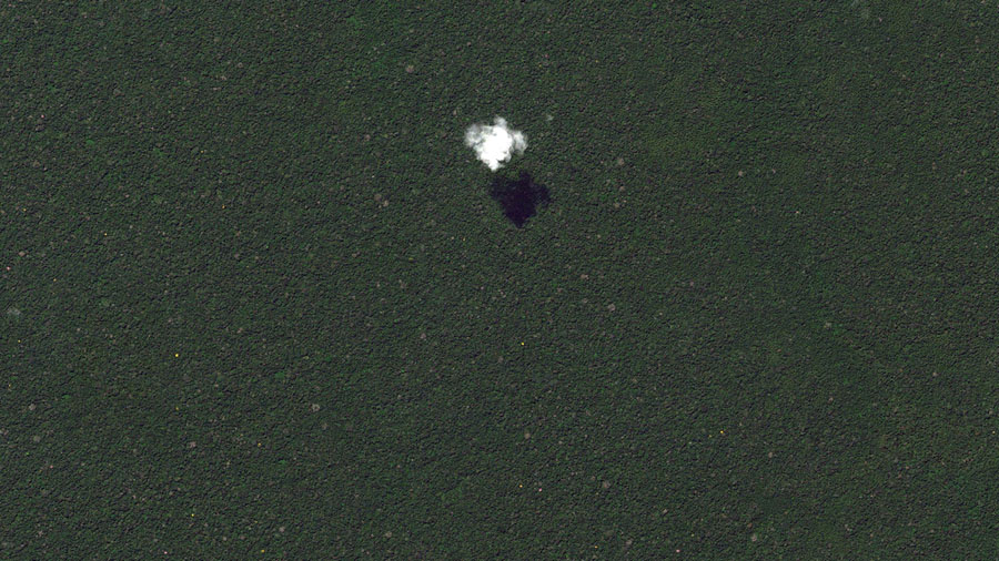 seven square miles as captured on google earth the atlantic