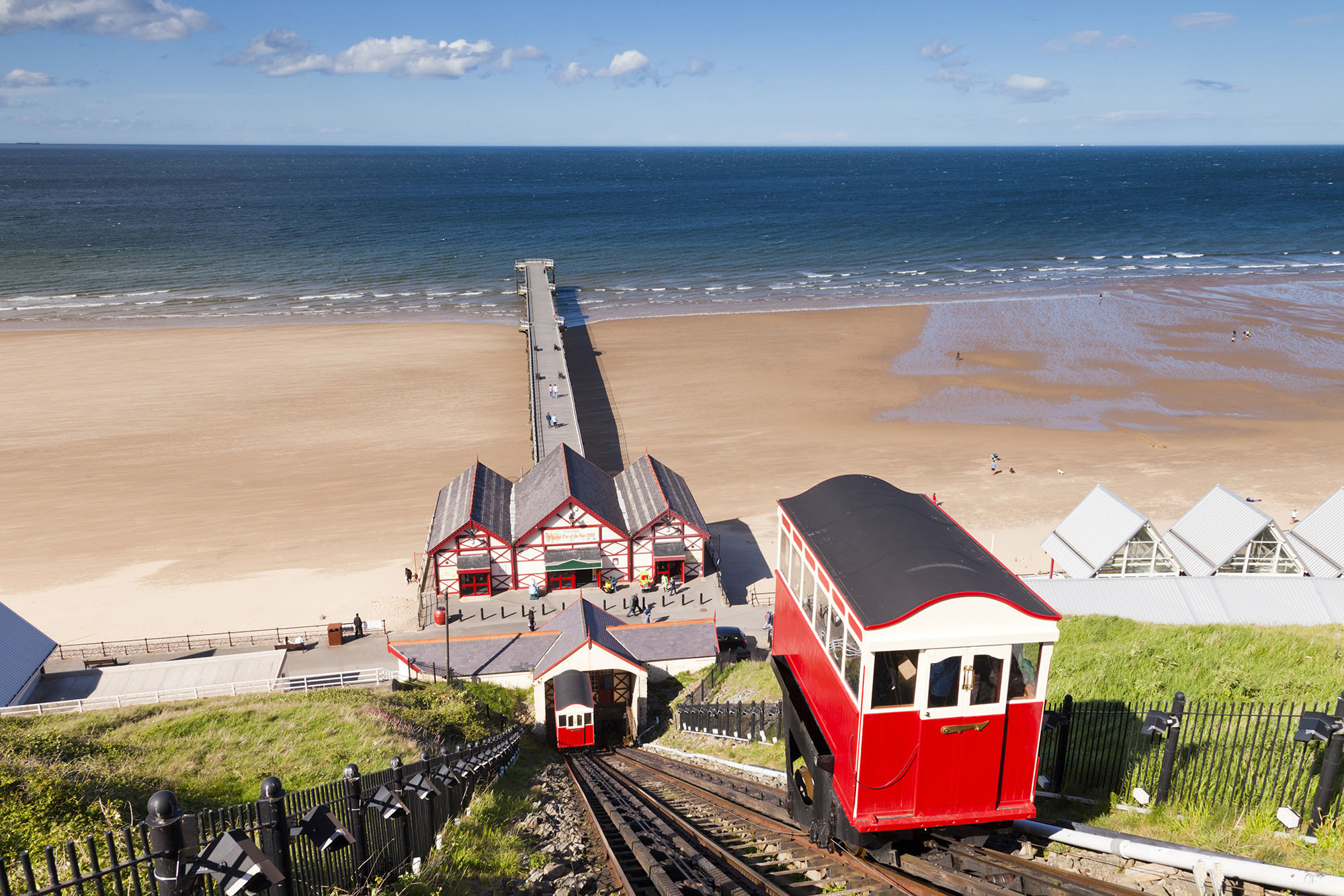 The Saltburn Cliff Lift puts the fun in funiculars! r/InfrastructurePorn