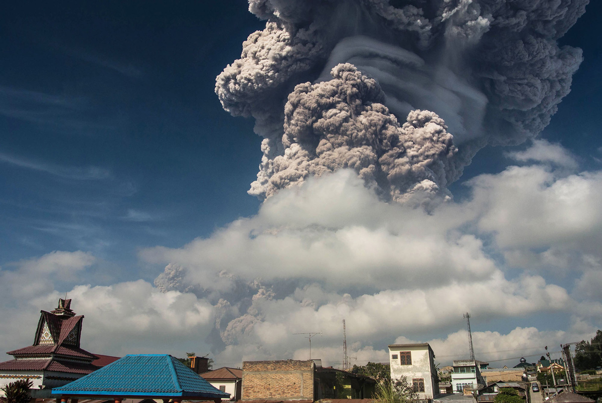 letusan gunung Sinabung