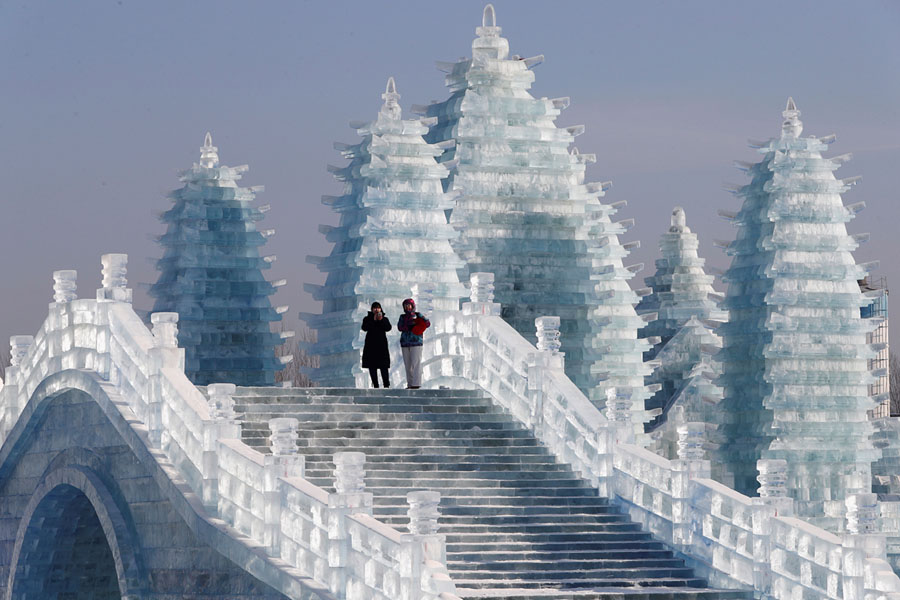 The Temporary Ruins of Harbin’s Melting Ice Sculptures The Atlantic