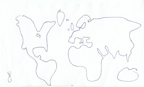 What You Get When 30 People Draw A World Map From Memory