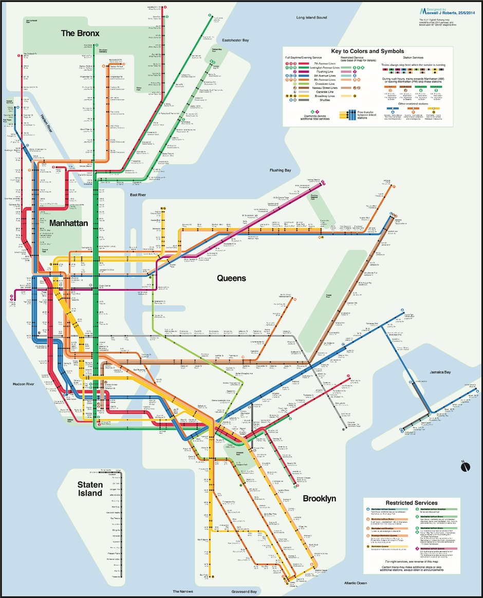 A Vignelli Inspired Map Designed To Make The Least Amount Of