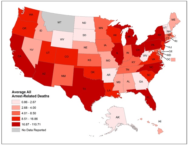 Where More Americans Die at the Hands of Police - CityLab