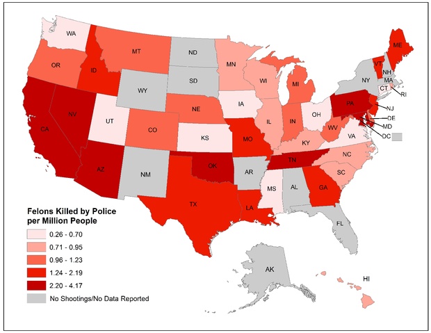 Where More Americans Die at the Hands of Police - CityLab