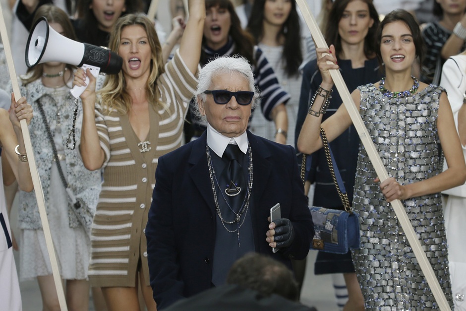 Karl Lagerfeld Takes the Fight for Feminism to Paris' Streets - CityLab