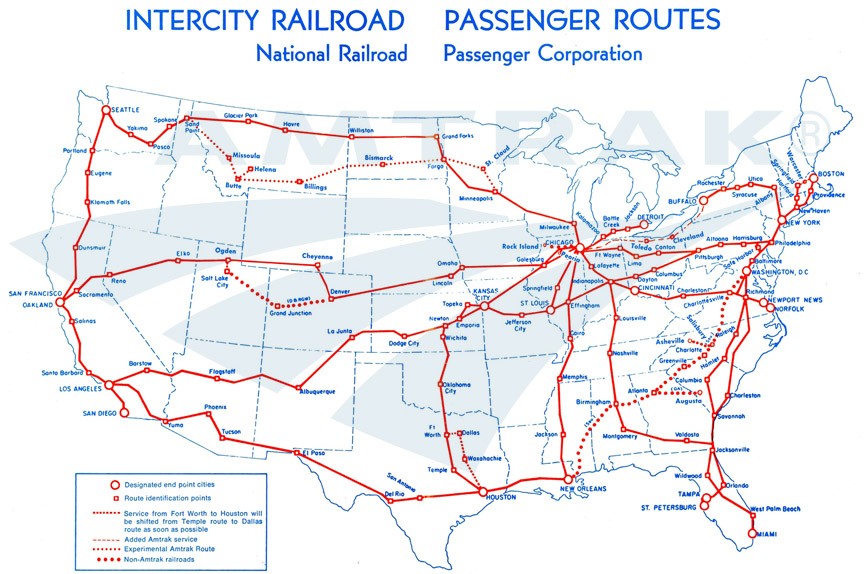 11 Historical Maps and Charts That Explain the Birth of Amtrak - CityLab