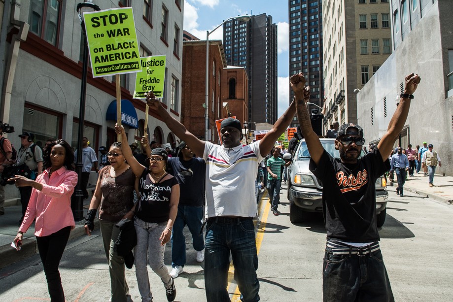 Scenes From Saturday's Rally Against Police Brutality in Baltimore ...