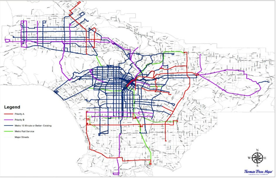 Карта метро лос анджелеса