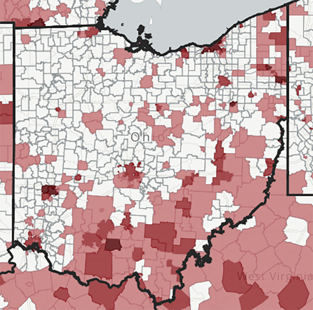 School Districts In Ohio Map Map