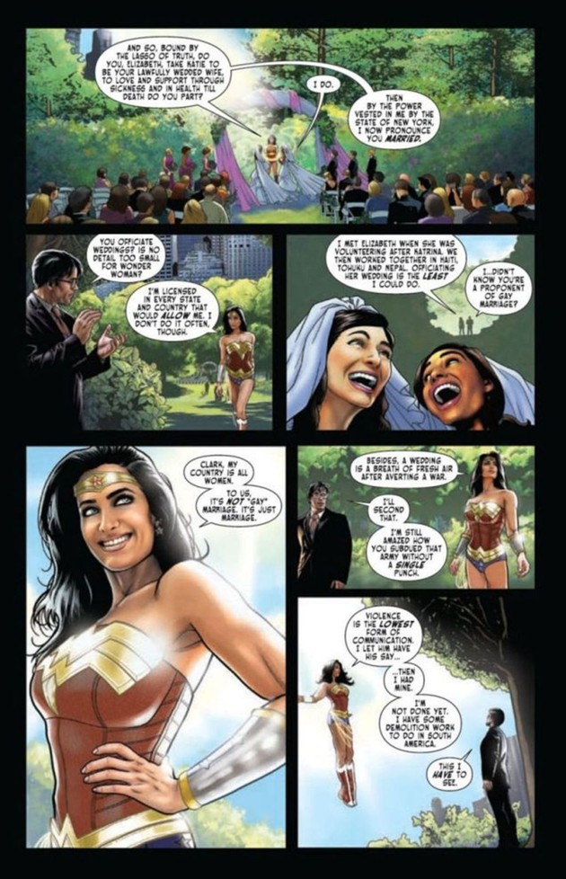 Dc Comics S Wonder Woman Endorses Marriage Equality The Atlantic