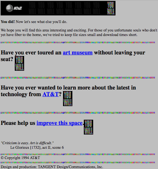 The First Ever Banner Ad On The Web The Atlantic