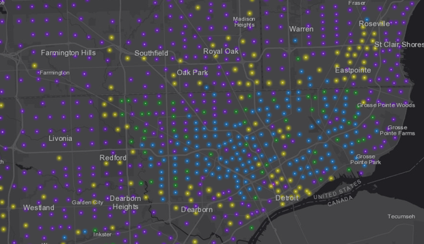 Esri map of how people filed taxes