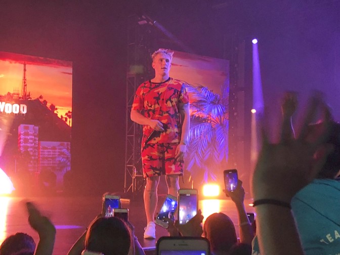 Jake Paul onstage