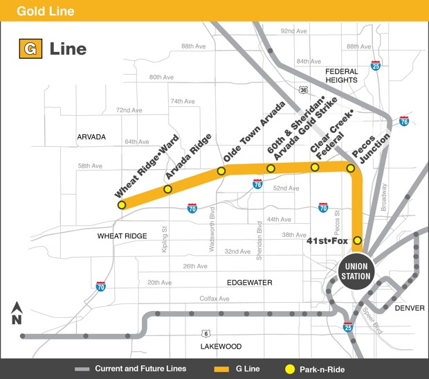 Denver Metro Light Rail Map