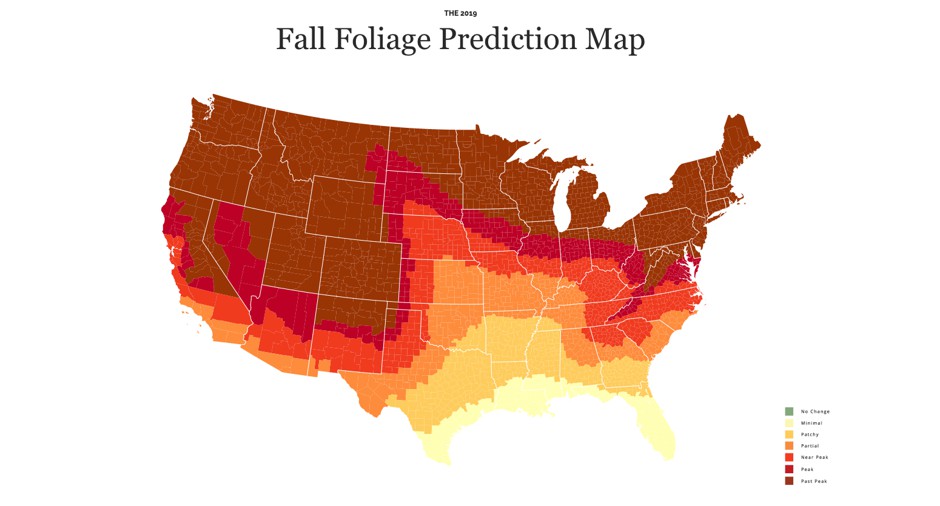 Maps: When to Expect Fall Colors Across America - CityLab