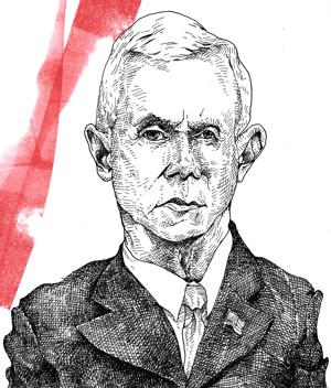Illustration of Mike Pence