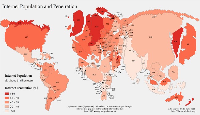 The Map That Puts Chinas Incredible Internet Demographics In Context