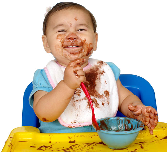 Messy eating & children: tips to help