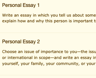 The help essay questions