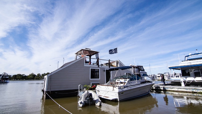 How To Afford Waterfront Property Buy A Houseboat The Atlantic,Bedroom Gold Crystal Chandelier