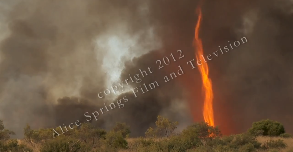 A Terrifying 30MeterTall 'Fire Tornado' in Australia's Outback The