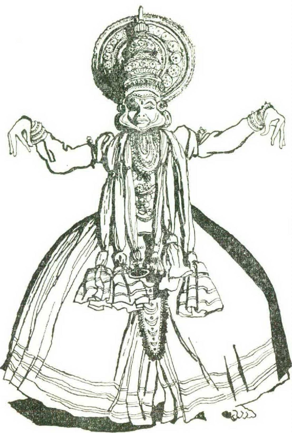 KATHAKALI - DIVYA'S ART GALLERIA - Drawings & Illustration, Ethnic, Cultural,  & Tribal, Asian & Indian, Indian - ArtPal