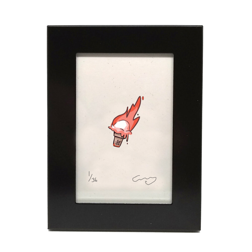 Tiny framed artwork