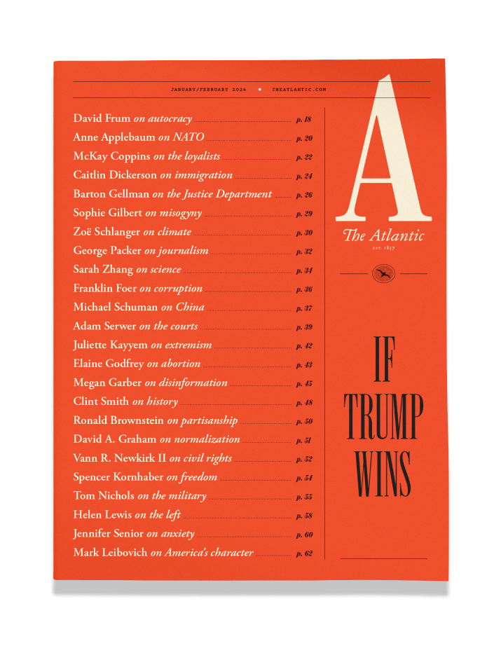 The Atlantic's special issue cover. If Trump wins